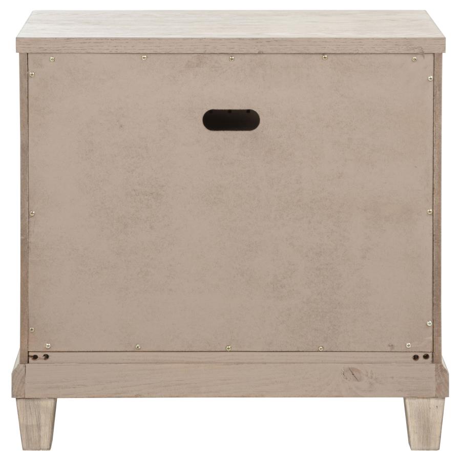 Pembroke 2-drawer Nightstand Bedside Table Washed Oak-7