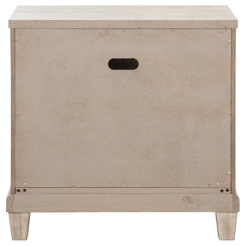 Pembroke 2-drawer Nightstand Bedside Table Washed Oak-zoom-