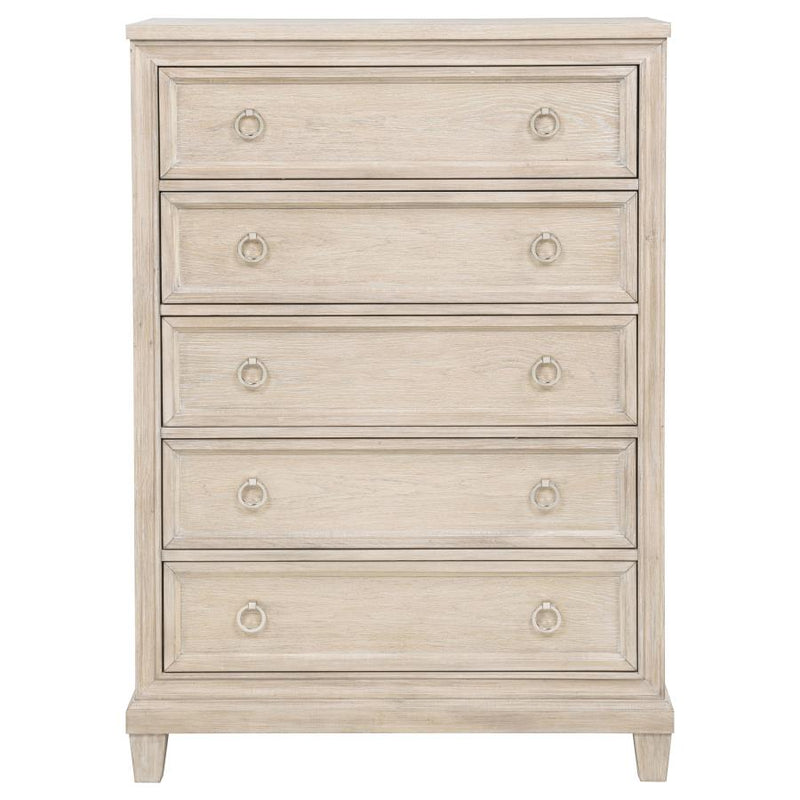 Pembroke 5-drawer Chest of Drawers Washed Oak-zoom-