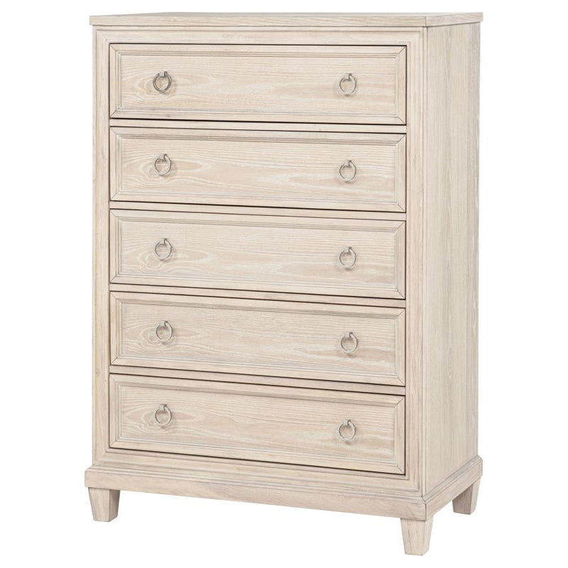 Pembroke 5-drawer Chest of Drawers Washed Oak-zoom-