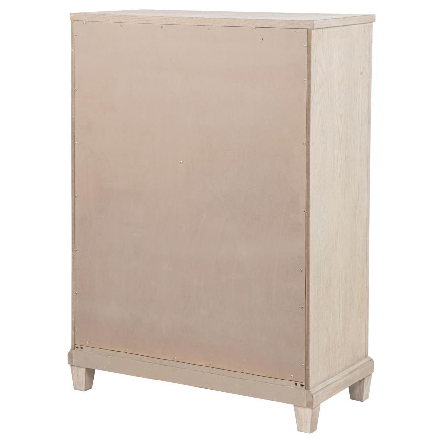 Pembroke 5-drawer Chest of Drawers Washed Oak-zoom-8