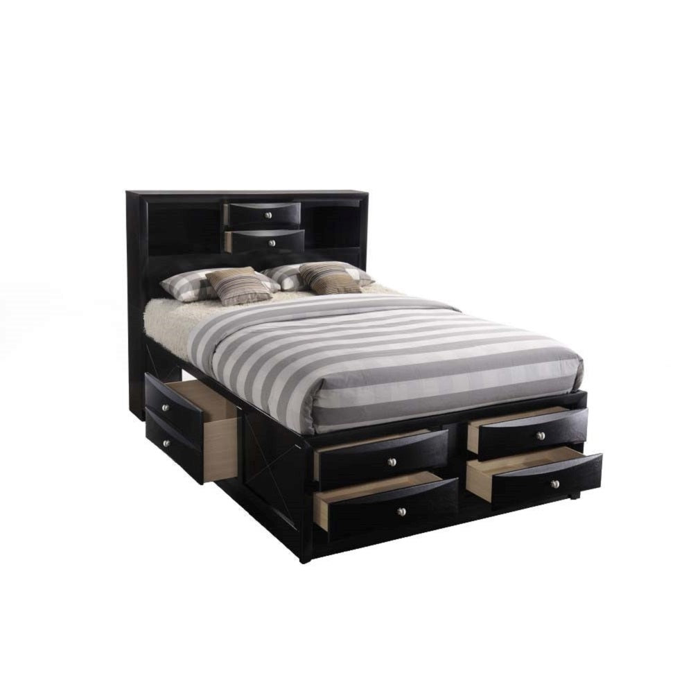ACME Ireland Storage Bed – room setting – Lusso Furniture Miami