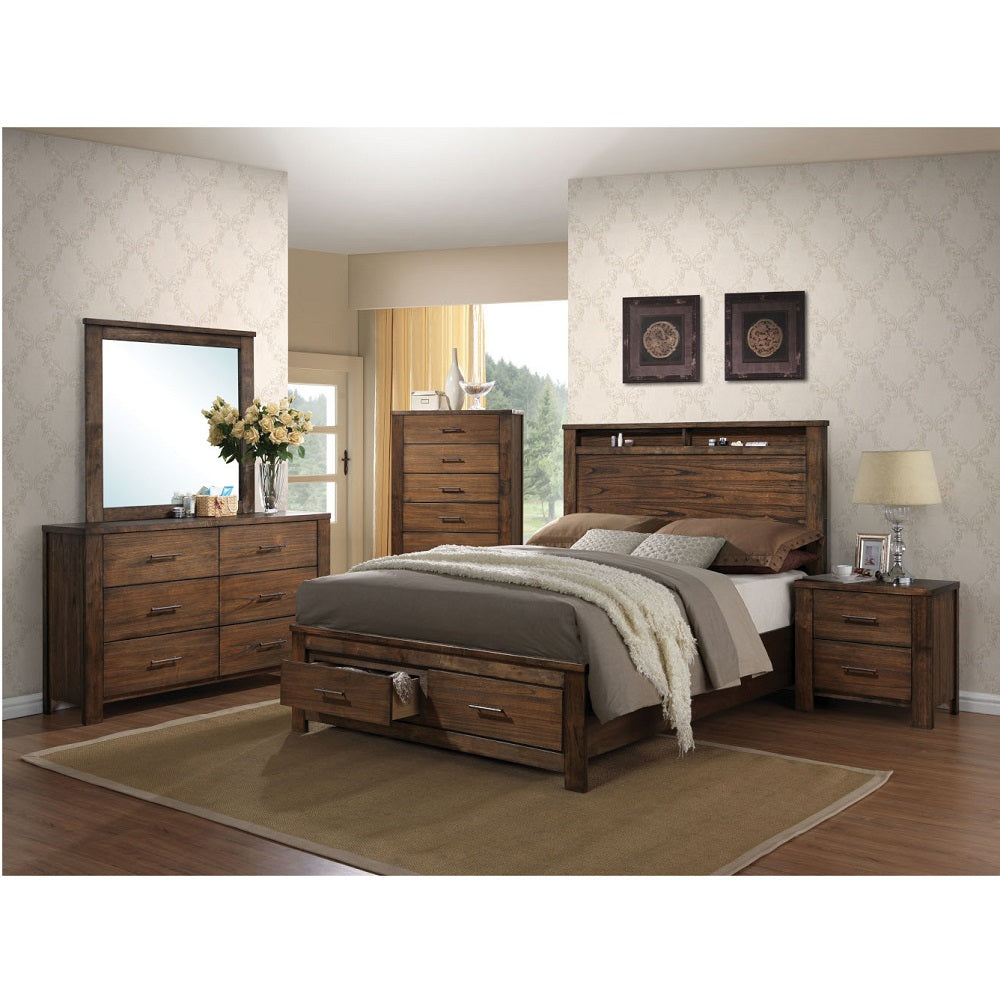 ACME Merrilee Mirror – side view – Lusso Furniture Miami