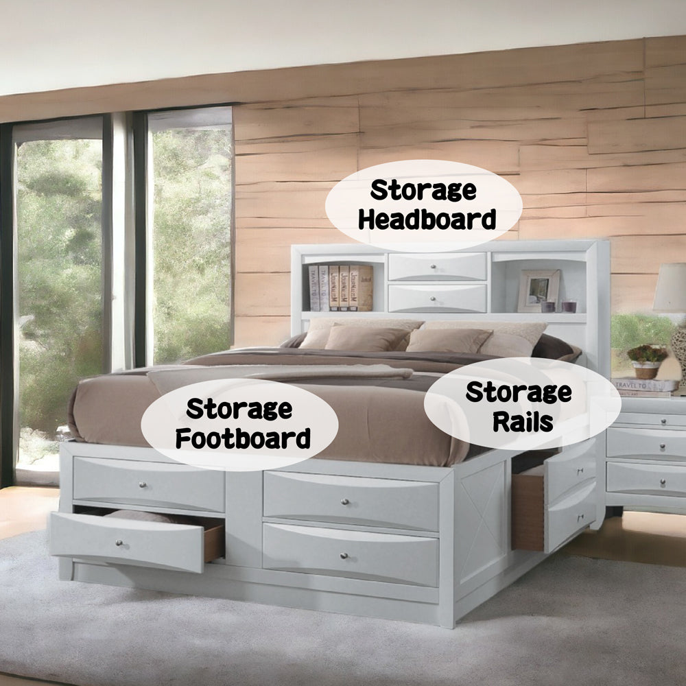 ACME Ireland Storage Bed – view 73 – Lusso Furniture Miami