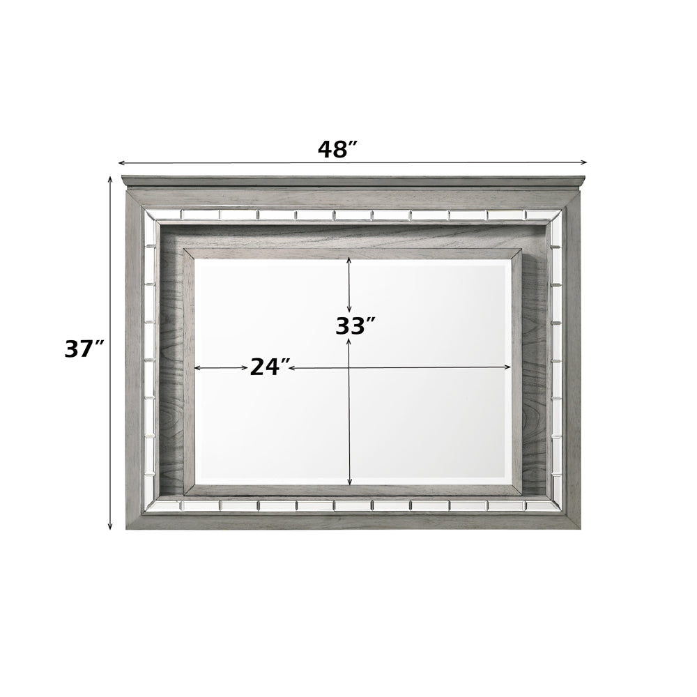 ACME Antares LED Mirror – room setting – Lusso Furniture Miami