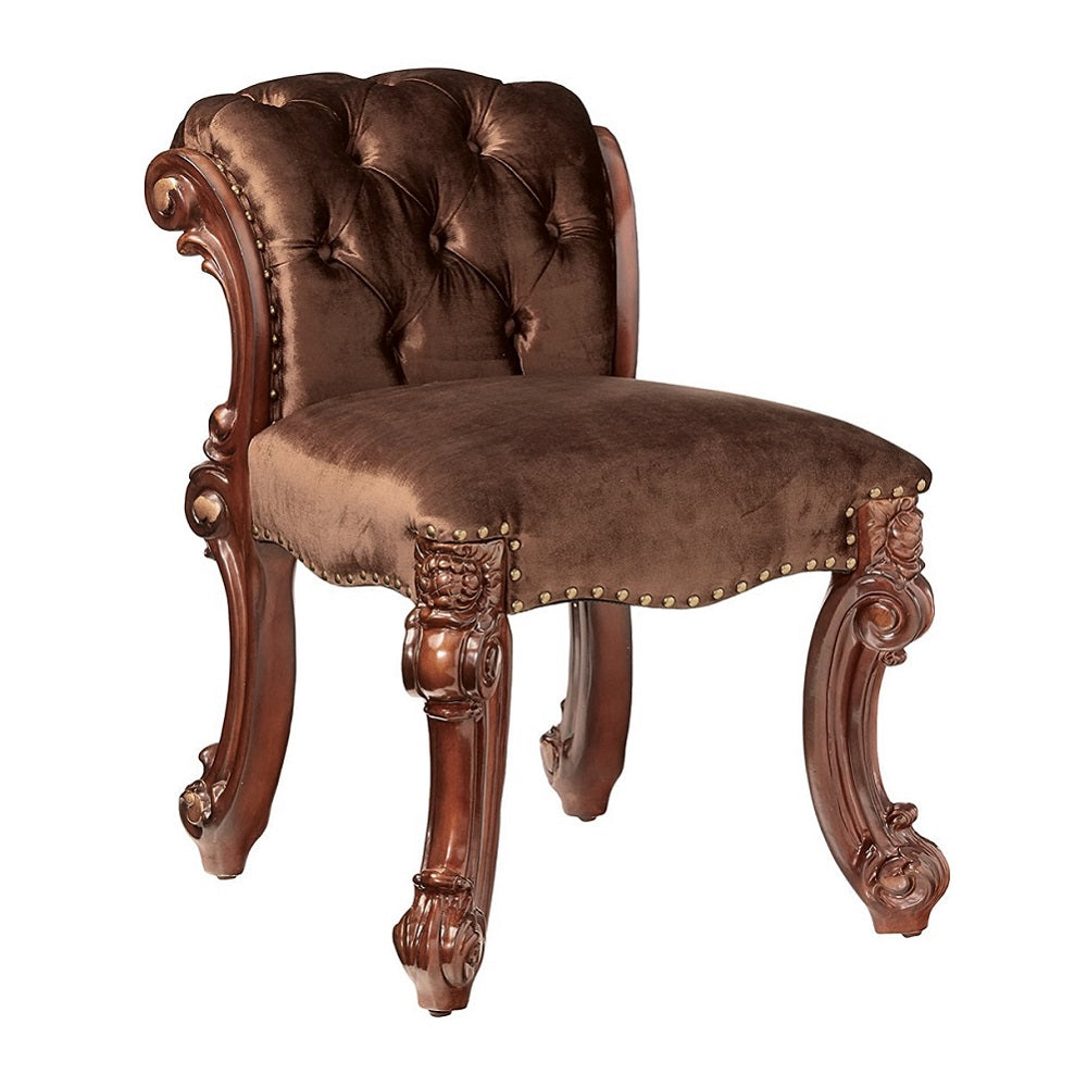 ACME Vendome Vanity Stool – alternate view – Lusso Furniture Miami
