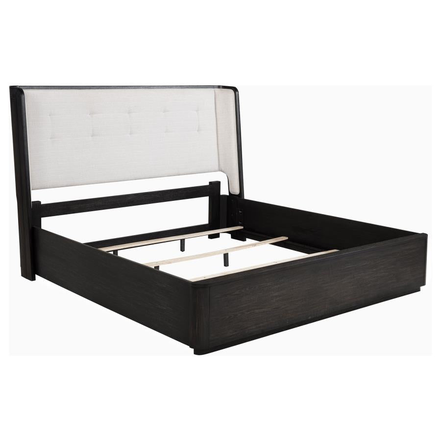 Leandro 5-piece Eastern King Bedroom Set Burnished Black-zoom-3