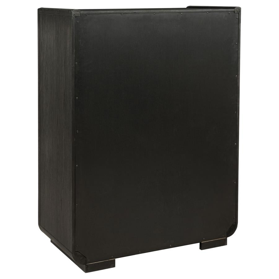 Leandro 5-piece Eastern King Bedroom Set Burnished Black-12