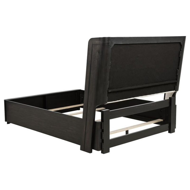 Leandro 4-piece Queen Bedroom Set Burnished Black-zoom-