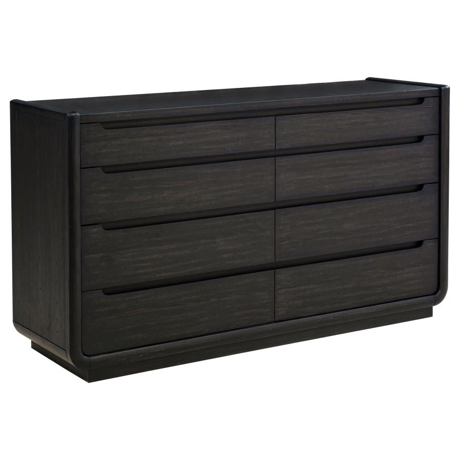 Leandro 4-piece Queen Bedroom Set Burnished Black-zoom-7