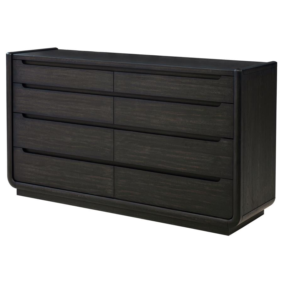 Leandro 8-drawer Bedroom Dresser Cabinet Burnished Black-4