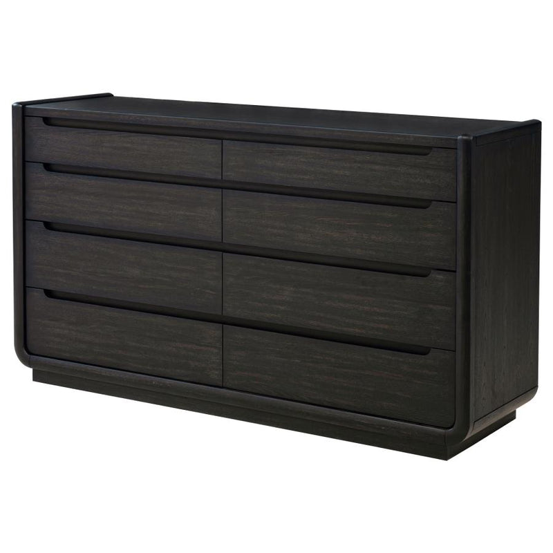 Leandro 8-drawer Bedroom Dresser Cabinet Burnished Black-zoom-