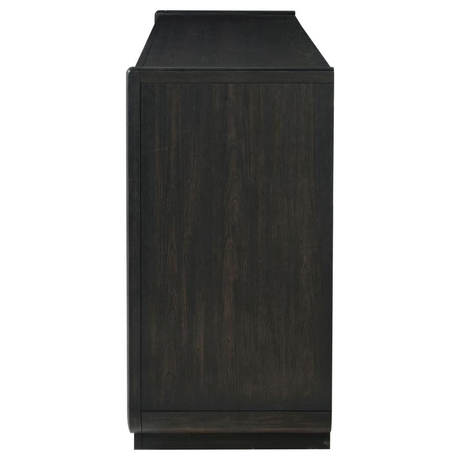 Leandro 8-drawer Bedroom Dresser Cabinet Burnished Black-5
