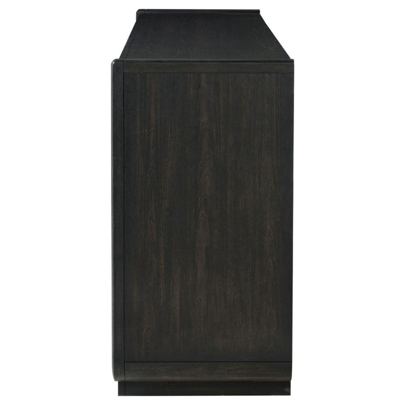 Leandro 8-drawer Bedroom Dresser Cabinet Burnished Black-zoom-