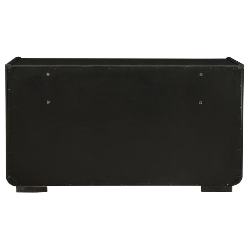 Leandro 8-drawer Bedroom Dresser Cabinet Burnished Black-zoom-