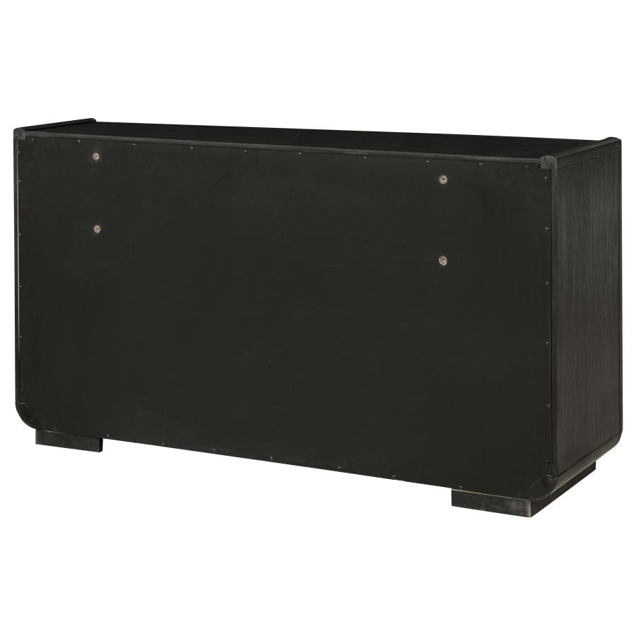 Leandro 8-drawer Bedroom Dresser Cabinet Burnished Black-zoom-8