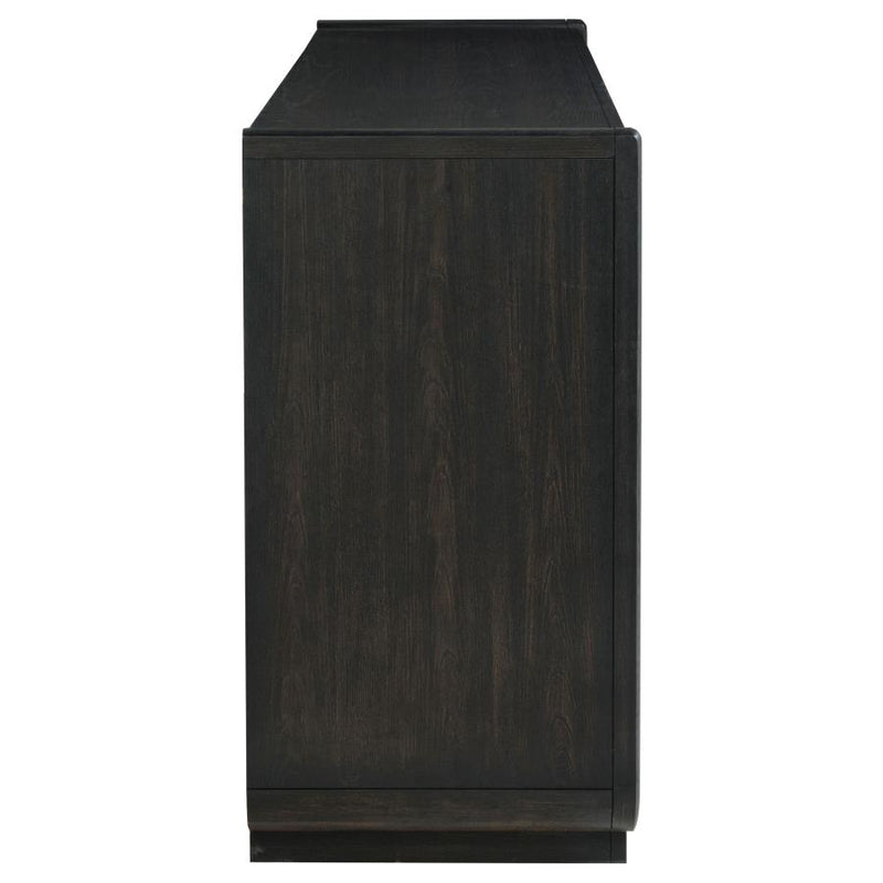 Leandro 8-drawer Bedroom Dresser Cabinet Burnished Black-zoom-