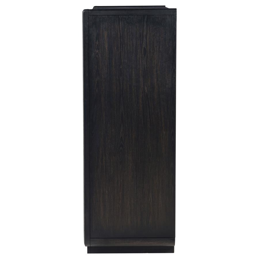 Leandro 5-drawer Bedroom Chest of Drawers Burnished Black-zoom-5