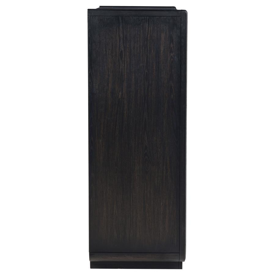 Leandro 5-drawer Bedroom Chest of Drawers Burnished Black-zoom-9