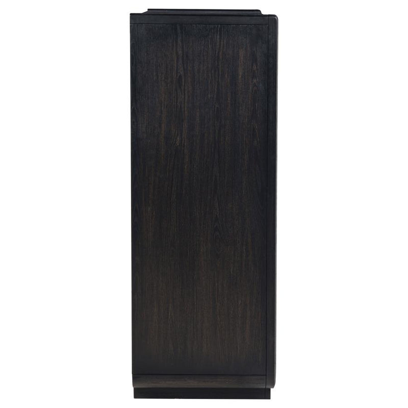 Leandro 5-drawer Bedroom Chest of Drawers Burnished Black-zoom-