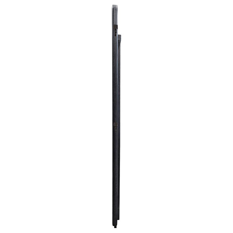 Leandro 76-inch Full Length Floor Mirror Burnished Black-zoom-