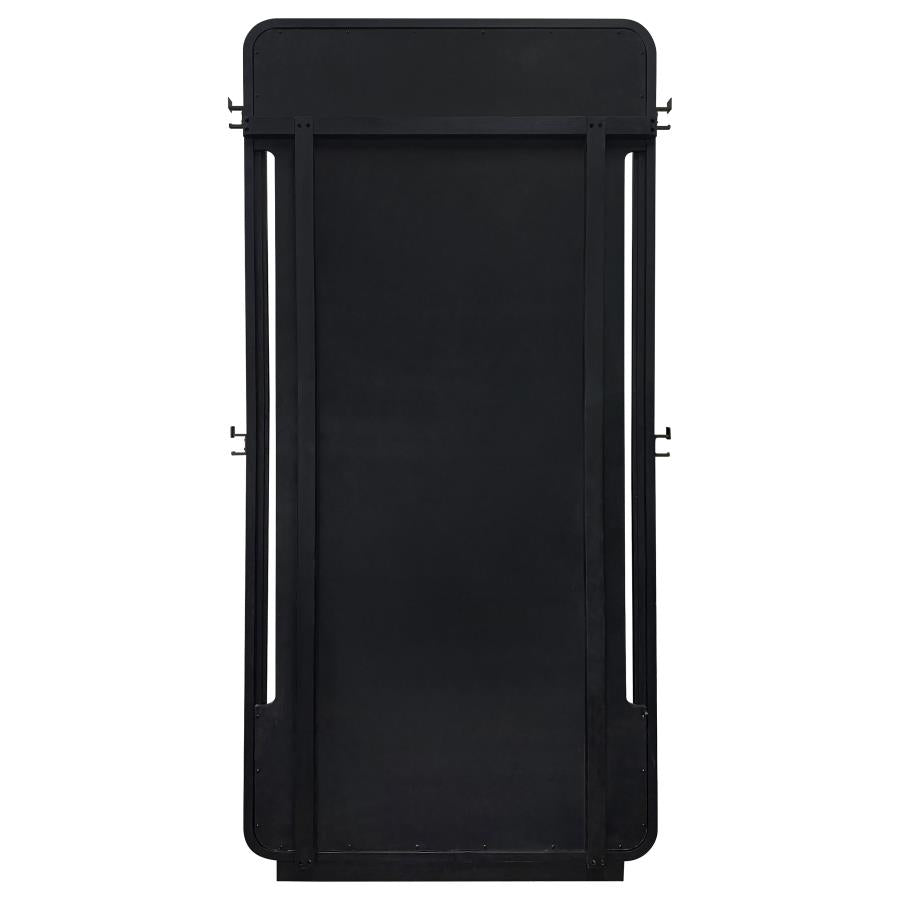 Leandro 76-inch Full Length Floor Mirror Burnished Black-6