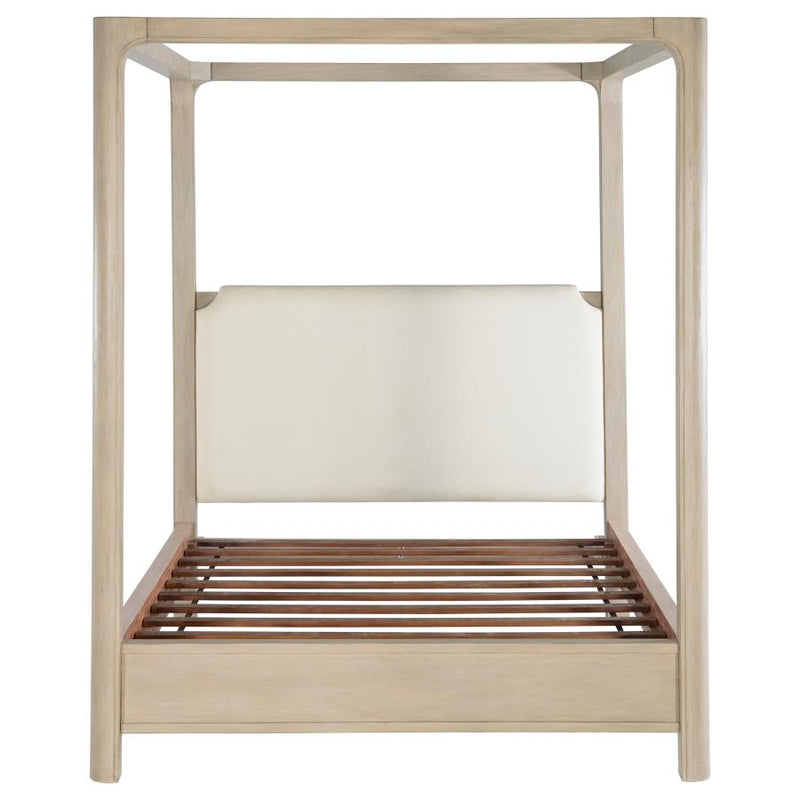 Solano 85-inch Eastern King Canopy Bed Weathered Mango-zoom-