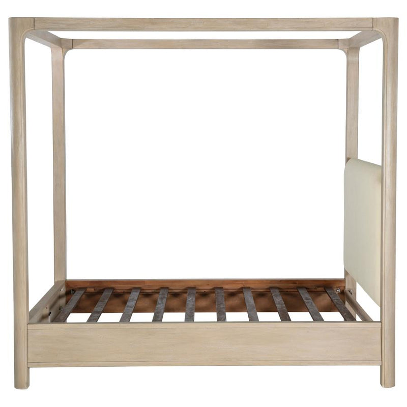 Solano 85-inch Eastern King Canopy Bed Weathered Mango-zoom-