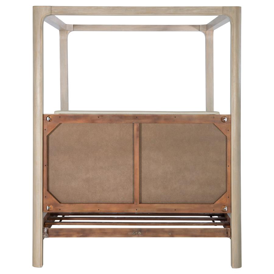 Solano 85-inch Eastern King Canopy Bed Weathered Mango-zoom-7