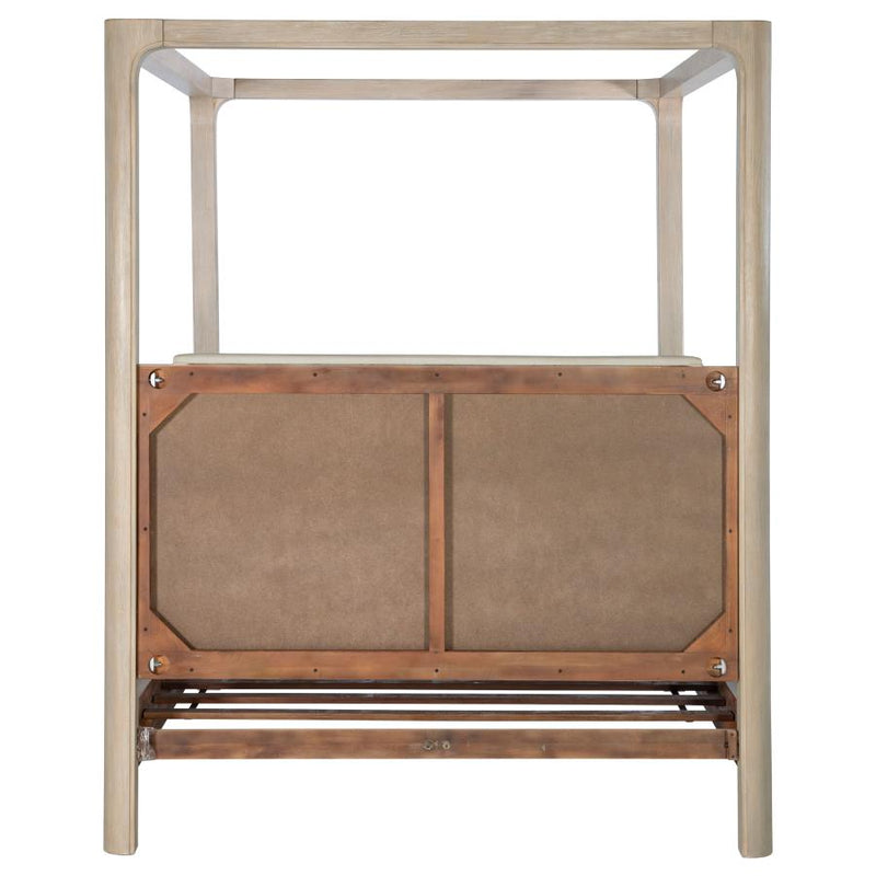 Solano 85-inch Eastern King Canopy Bed Weathered Mango-zoom-