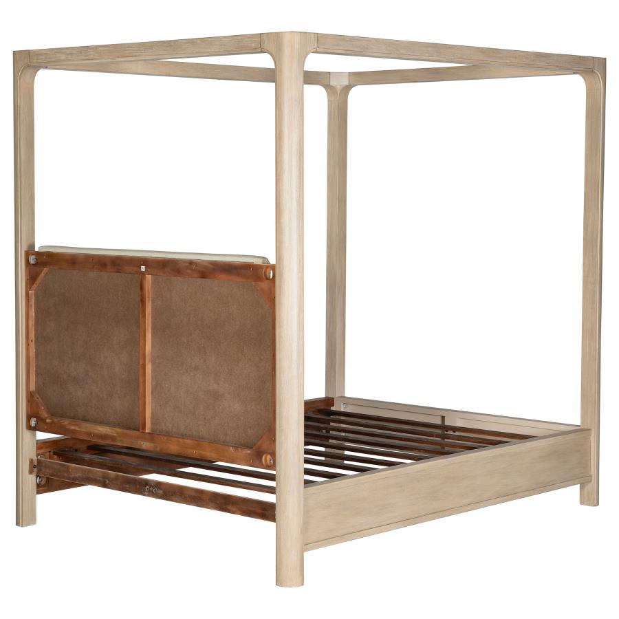 Solano 85-inch Eastern King Canopy Bed Weathered Mango-8