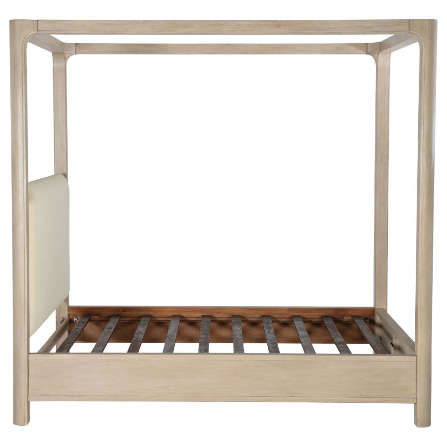 Solano 85-inch Eastern King Canopy Bed Weathered Mango-9