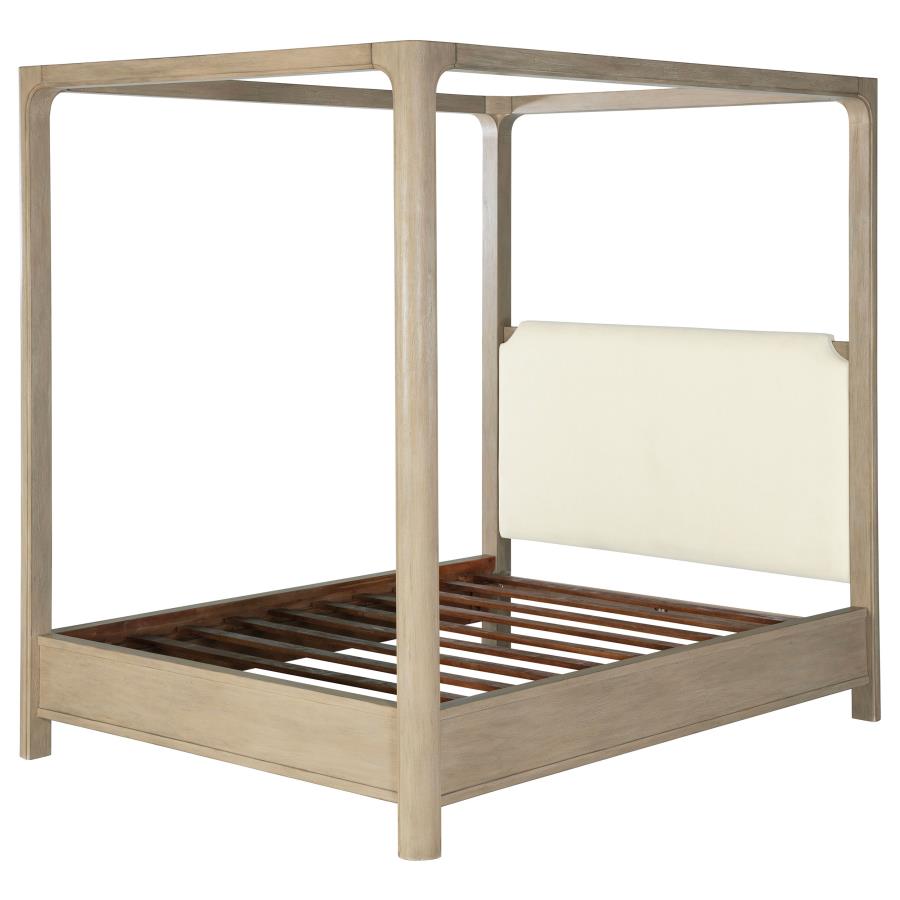 Solano 85-inch Queen Canopy Bed Weathered Mango-4