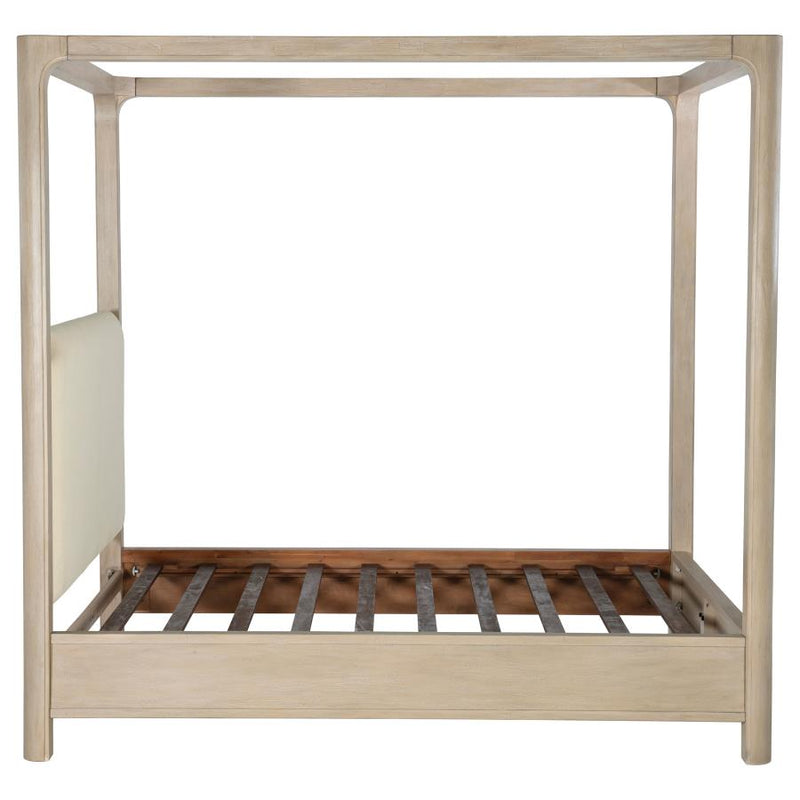 Solano 85-inch Queen Canopy Bed Weathered Mango-zoom-