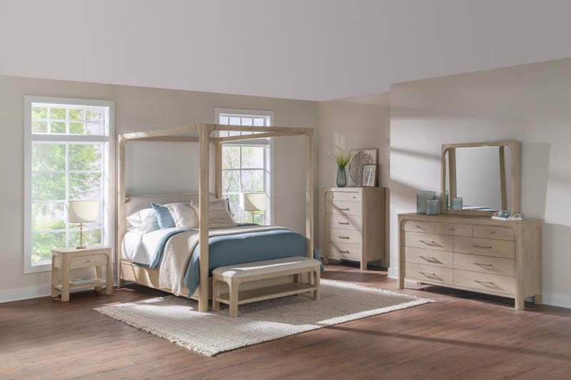 Solano 9-drawer Bedroom Dresser with Mirror Weathered Mango-zoom-