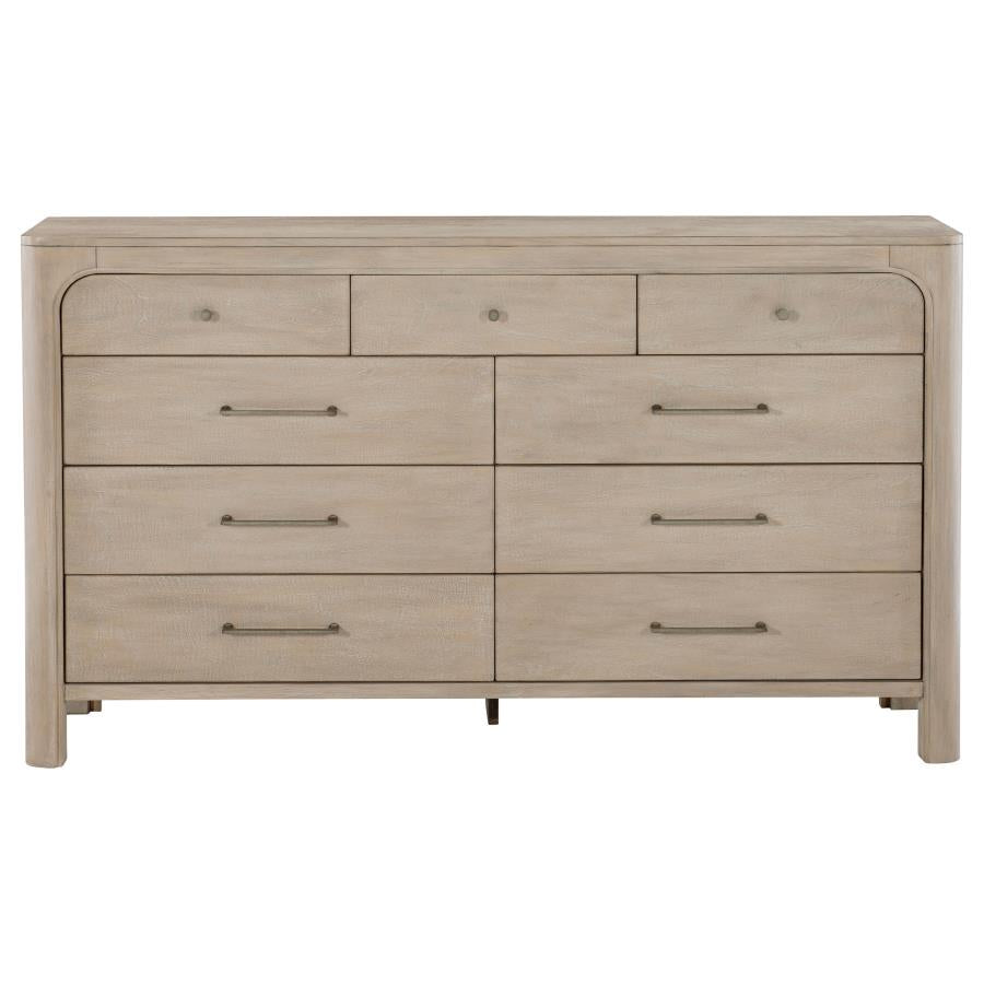 Solano 9-drawer Bedroom Dresser Cabinet Weathered Mango-zoom-3