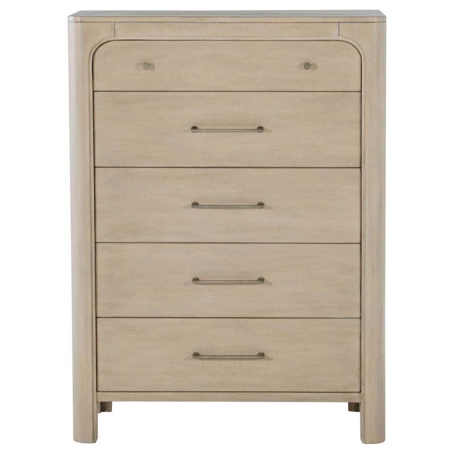 Solano 5-drawer Bedroom Chest of Drawers Weathered Mango-zoom-3