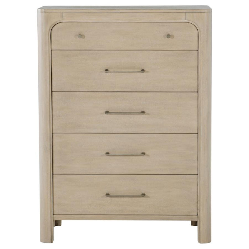 Solano 5-drawer Bedroom Chest of Drawers Weathered Mango-zoom-