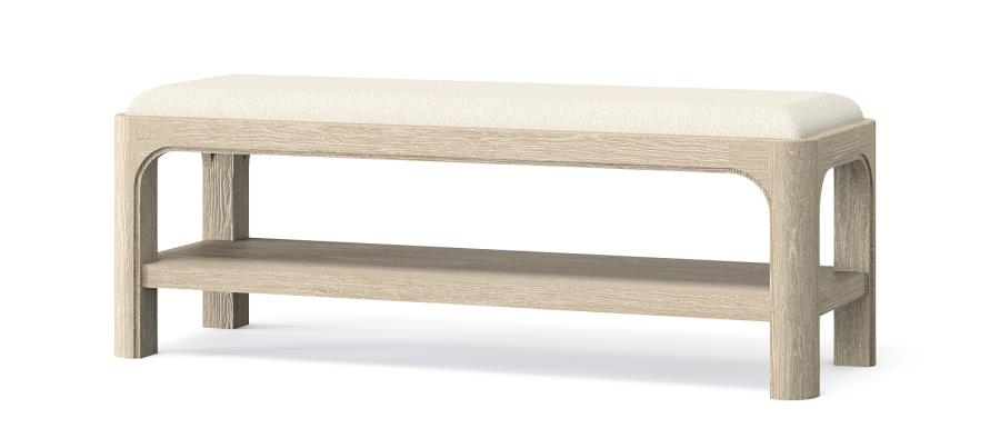 Solano 52-inch Bedroom Bed End Bench Weathered Mango-2