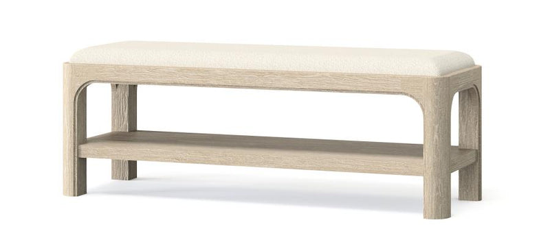 Solano 52-inch Bedroom Bed End Bench Weathered Mango-zoom-