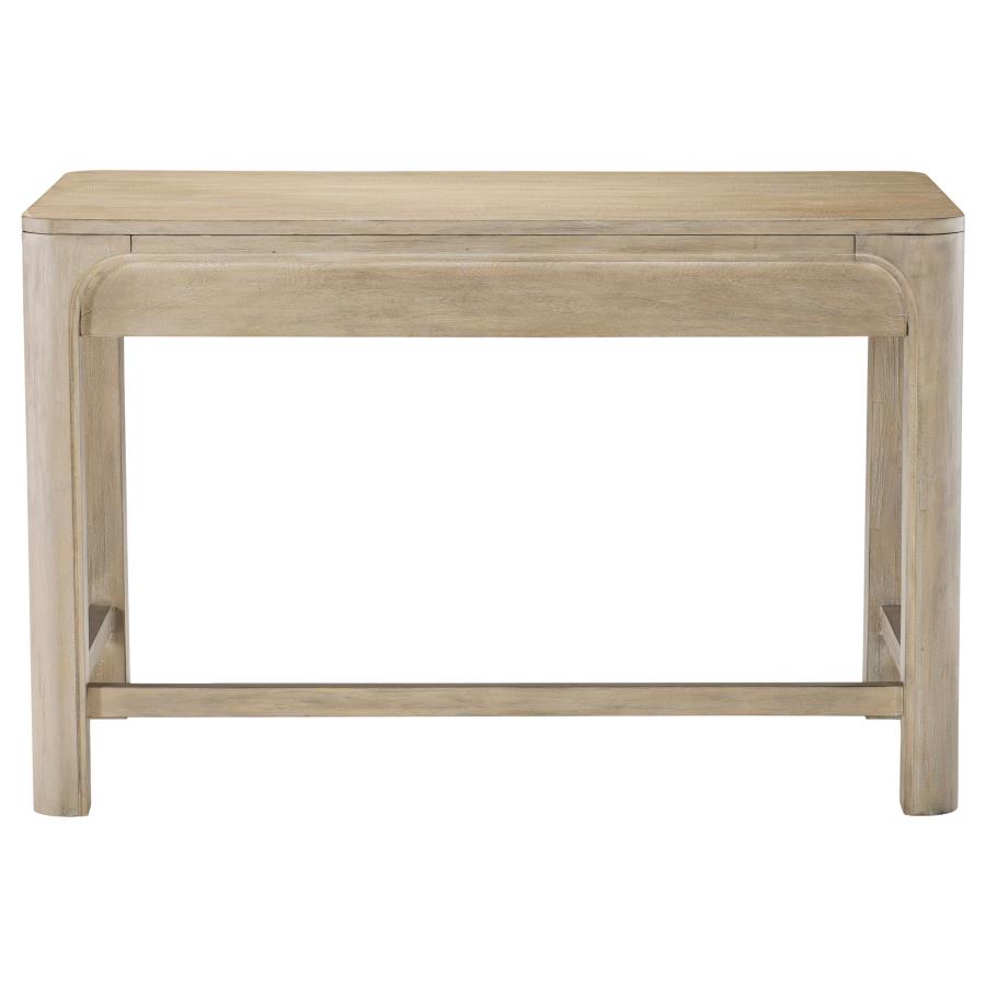 Solano 2-drawer Makeup Table Vanity Desk Weathered Mango-7