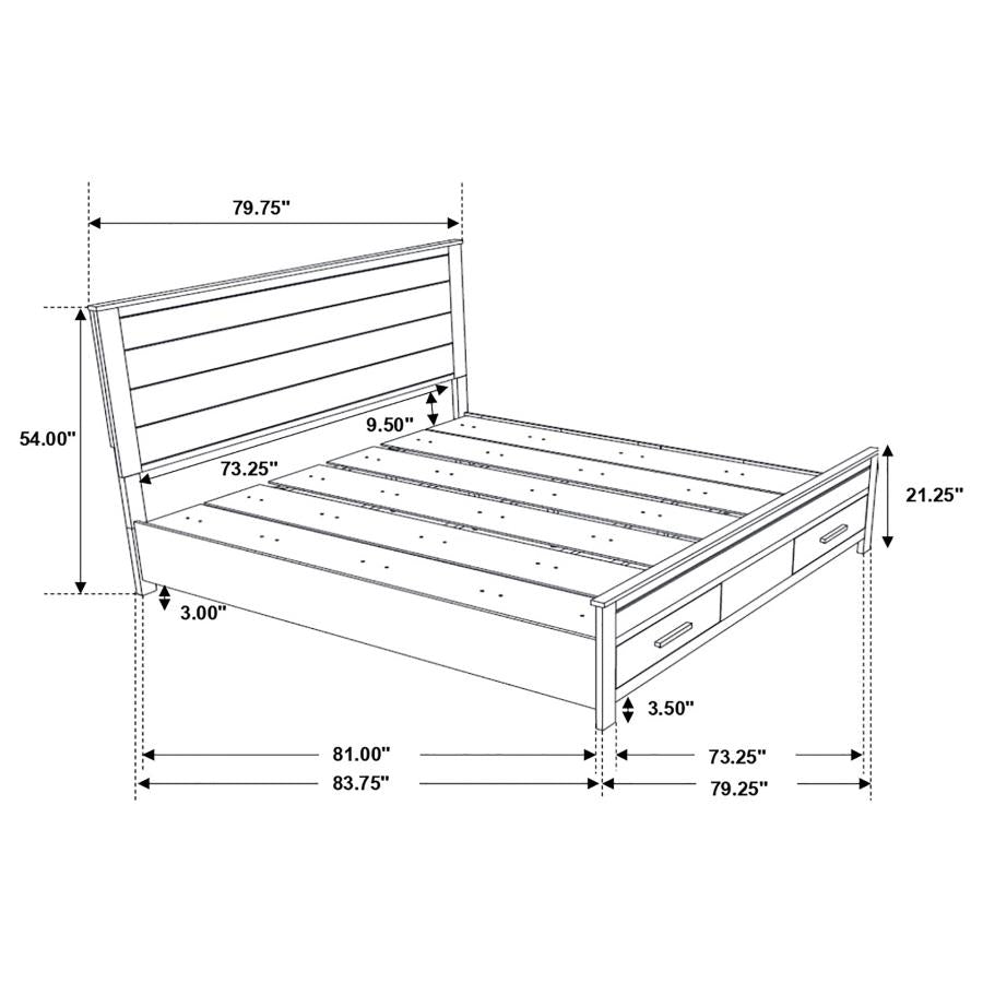 Woodmont 4-piece Eastern King Bedroom Set Golden Brown-zoom-12