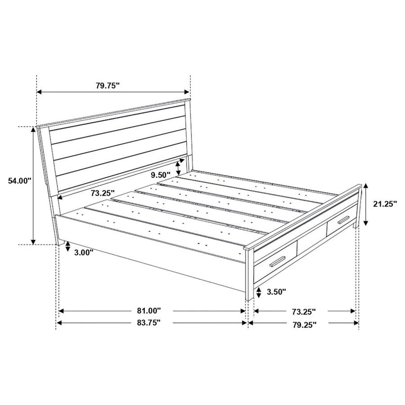 Woodmont 4-piece Eastern King Bedroom Set Golden Brown-zoom-