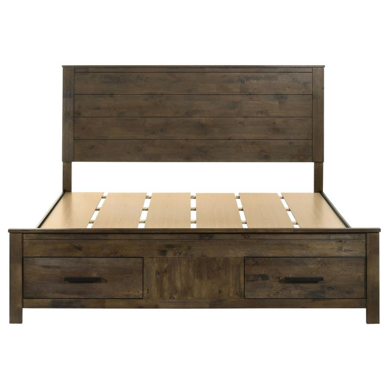 Woodmont Eastern King Storage Bed Rustic Golden Brown-zoom-