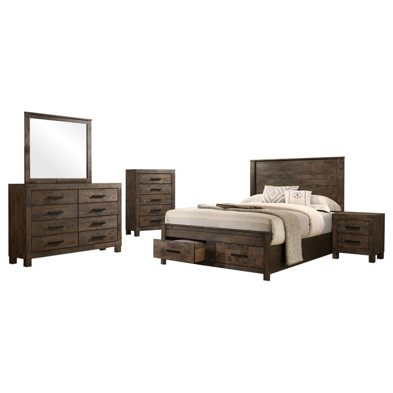 Woodmont 5-piece California King Bedroom Set Golden Brown-zoom-