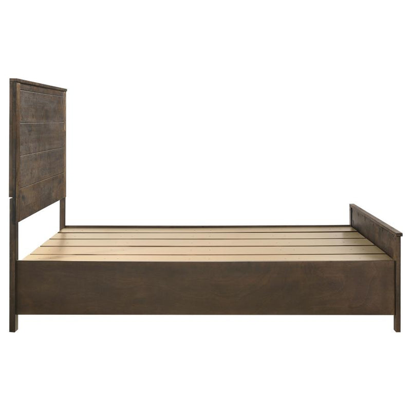 Woodmont Wood Queen Storage Panel Bed Rustic Golden Brown-zoom-