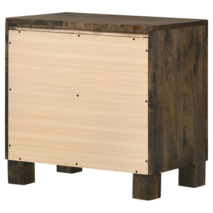 Woodmont 2-drawer Nightstand Rustic Golden Brown-zoom-8