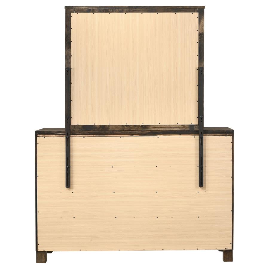 Woodmont 8-drawer Dresser with Mirror Rustic Golden Brown-zoom-7