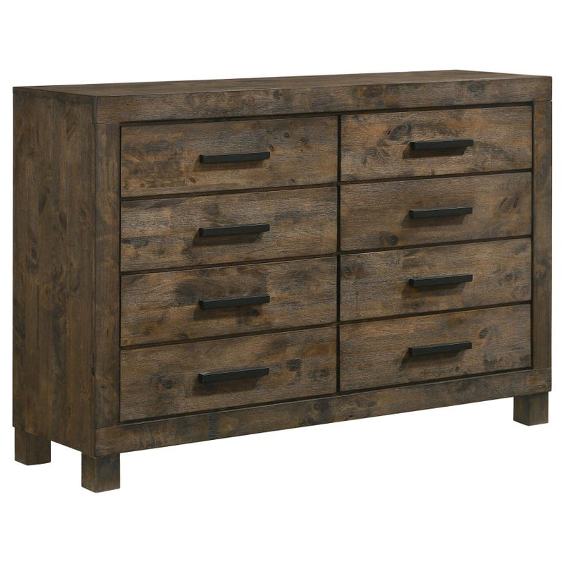 Woodmont 8-drawer Dresser Rustic Golden Brown-zoom-
