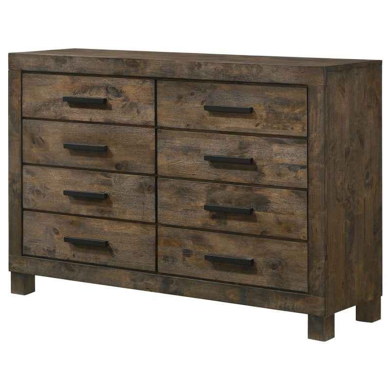 Woodmont 8-drawer Dresser Rustic Golden Brown-zoom-